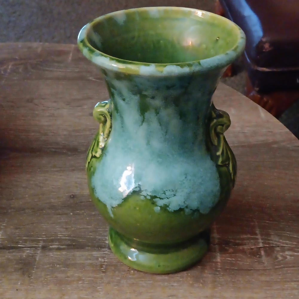 Vintage Brush Pottery Lava Vase - Picture 1 of 6